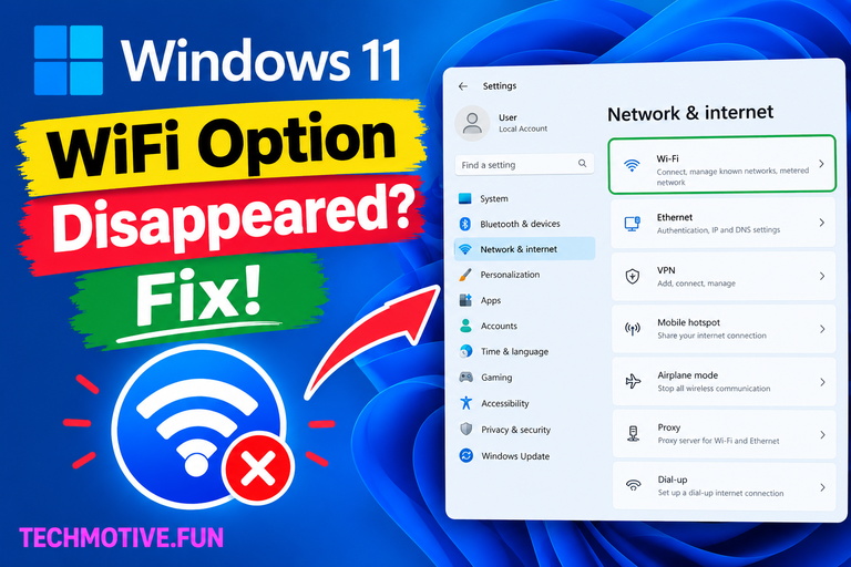 Windows 11 WiFi Option Disappeared? Causes and Proven Fixes