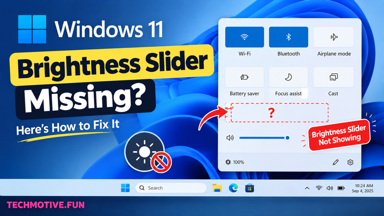 Windows 11 Brightness Slider Missing? Restore It With Driver and Display Checks