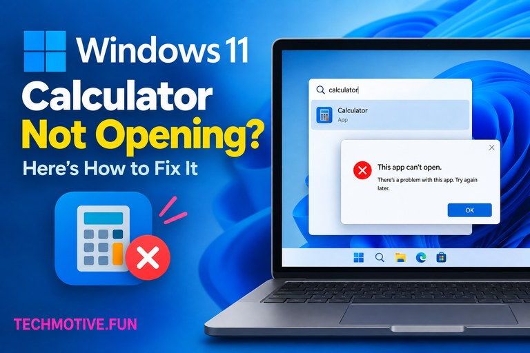 Windows 11 Calculator Not Opening? Repair, Reset, and Reinstall Steps