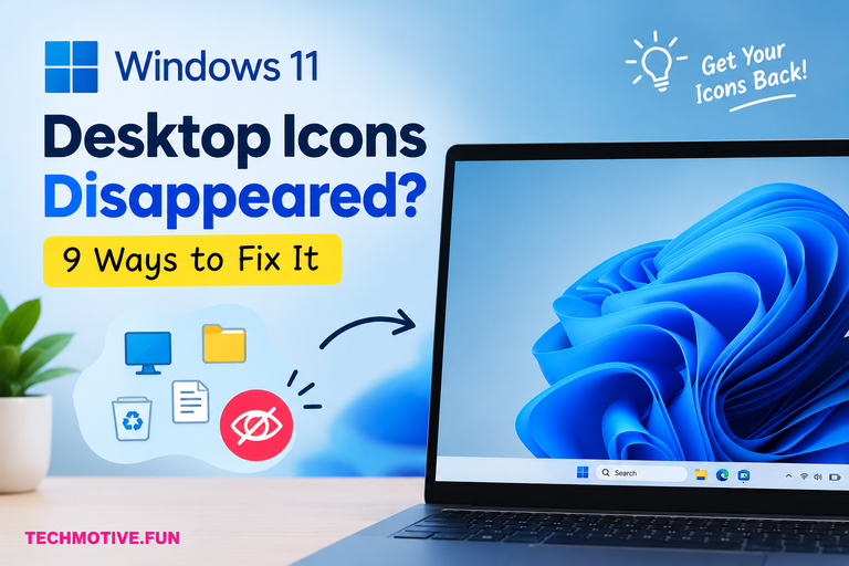 Windows 11 Desktop Icons Disappeared? Show Them Again With Icon and Explorer Fixes