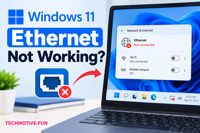 Windows 11 Ethernet Not Working? Check the Cable, Adapter, and Network Reset