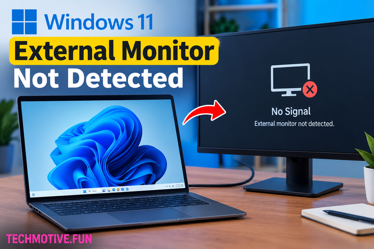 Windows 11 External Monitor Not Detected? Check Cables, Detect the Display, and Update Drivers