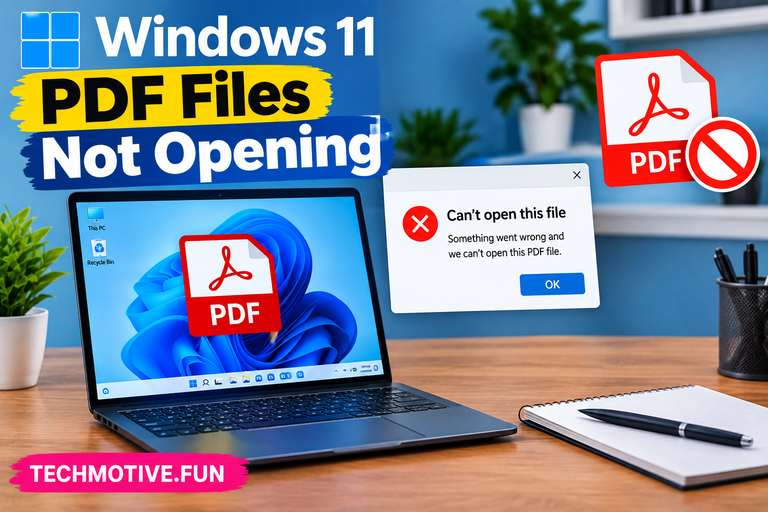 Windows 11 PDF Files Not Opening? Check the Default App, Repair the Reader, and Redownload the File