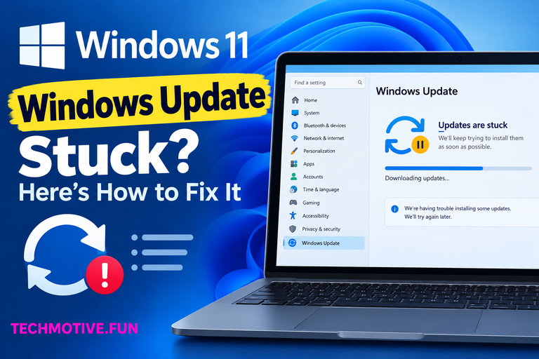 Windows 11 Windows Update Stuck? Wait, Restart Services, and Clear the Cache