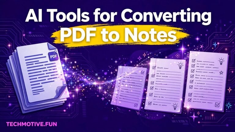 AI Tools for Converting PDF to Notes: 7 Honest Options Compared